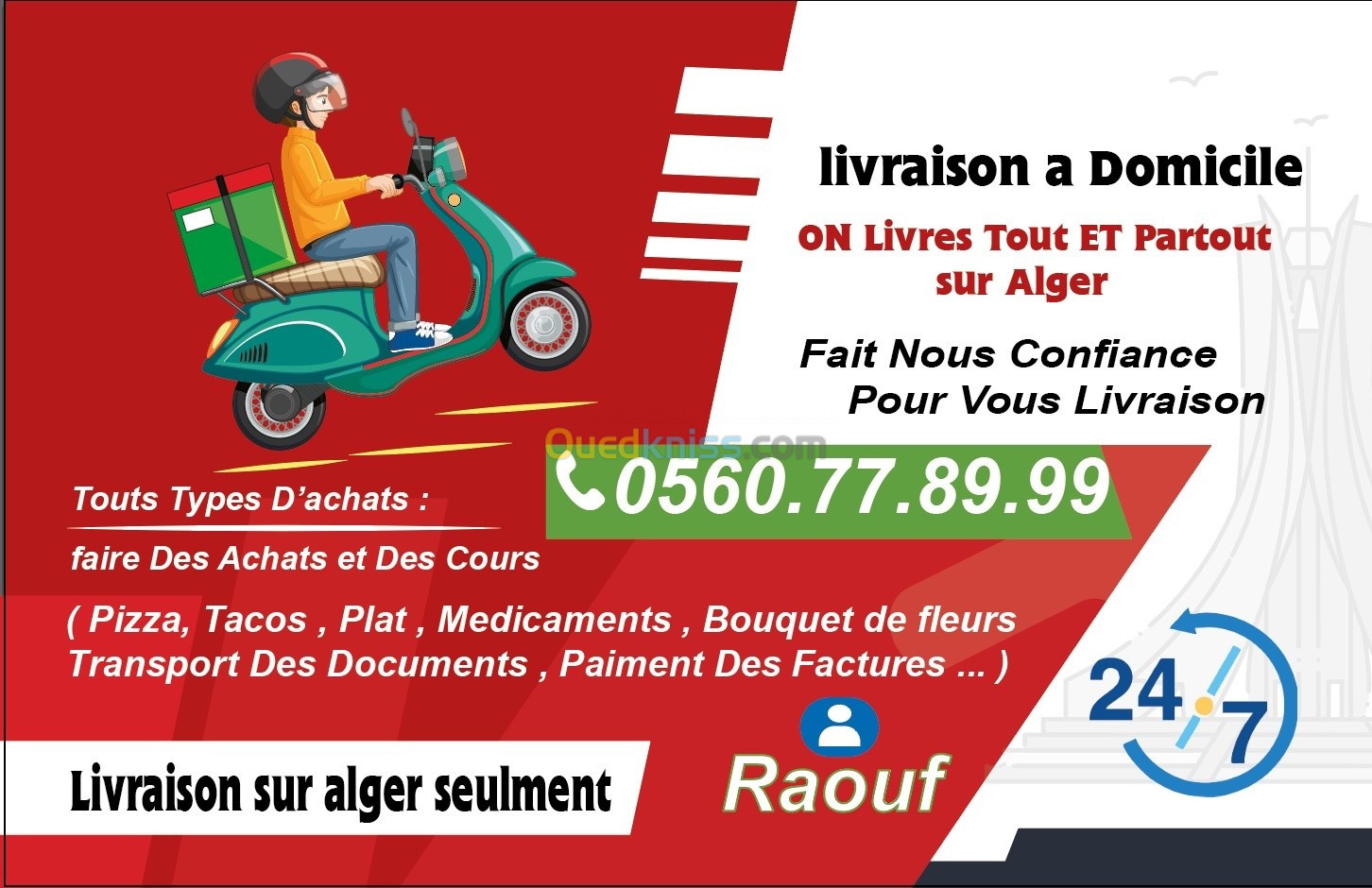 Livreur moto