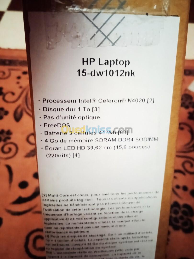 Laptop HP neuf jamais utilisé 