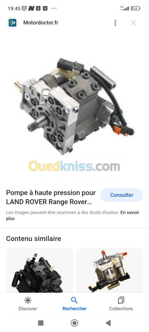 Pompe HP LAND ROVER RANGE ROVER