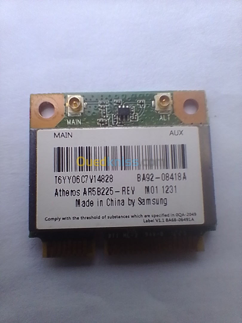 carte Wi-Fi Bluetooth pour pc portable Atheros AR5B225 Carte MINI PCI-E  Wi-Fi Bluetooth 4.0 sans fil - Oum El Bouaghi Algérie