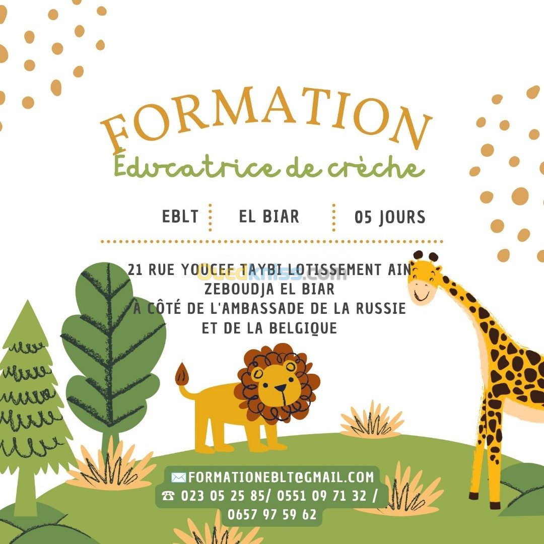 formation éducatrice créche 