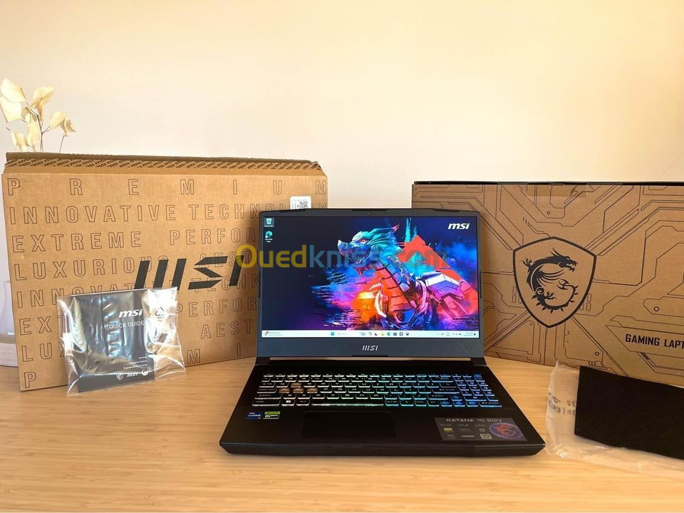 Laptop Gaming MSI Katana B12V RTX 4060 DDr5 16 Go