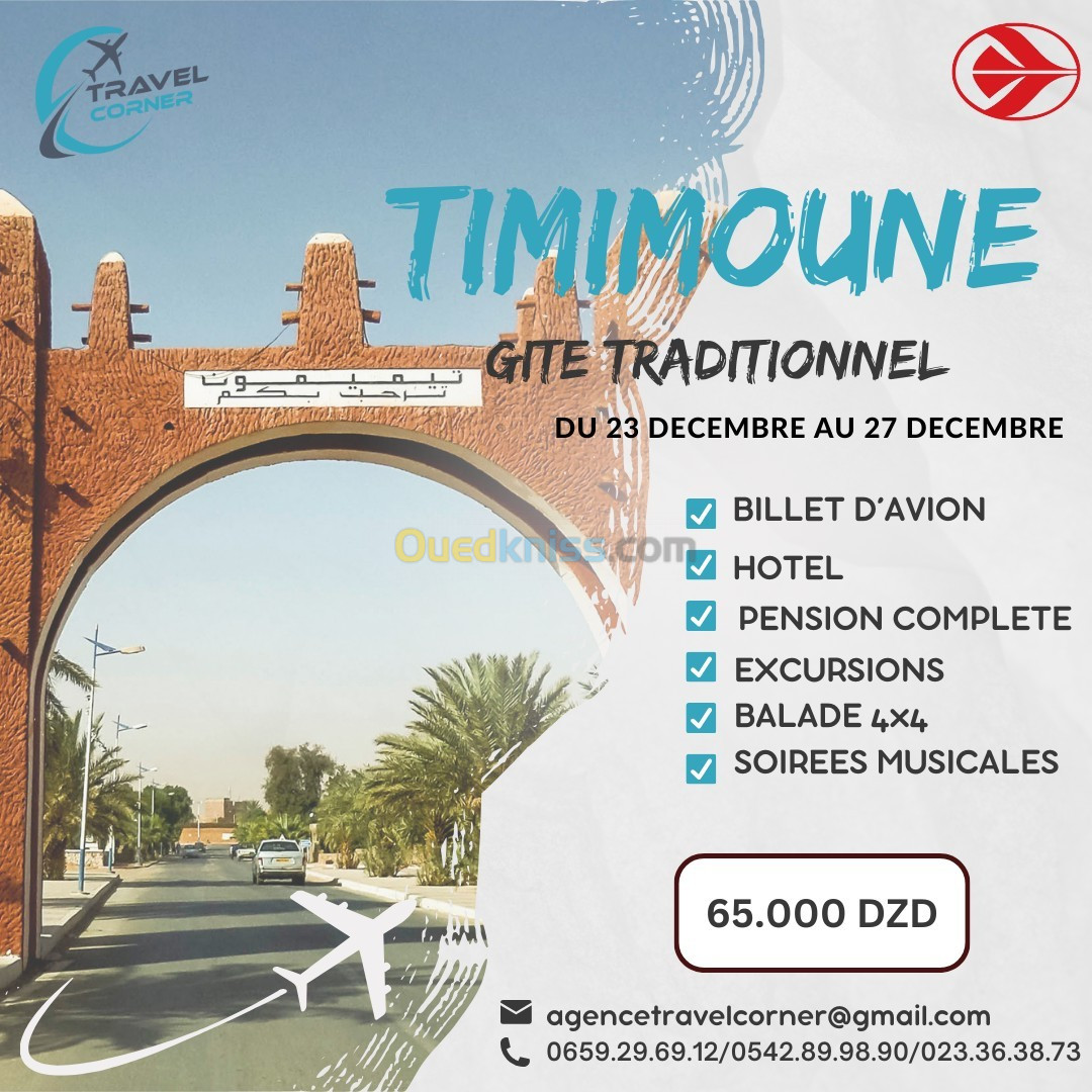 TIMIMOUN 2024 BUS ET AVION 