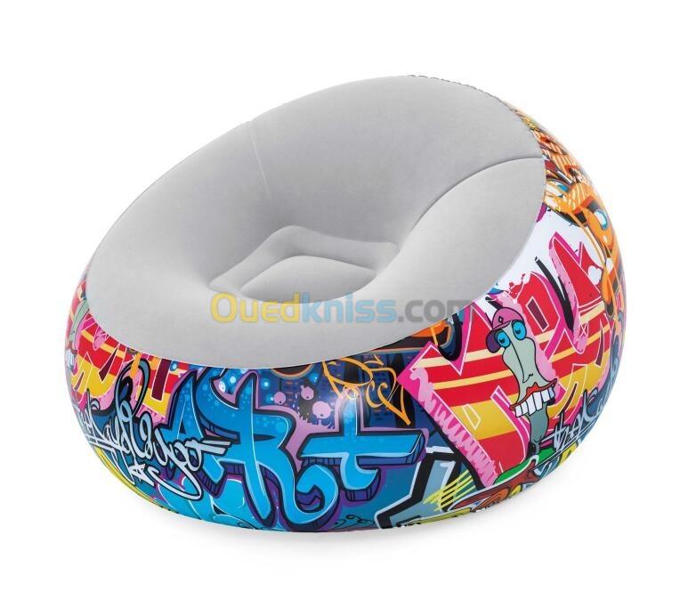 Bestway Fauteuil Graffiti Gonflable Gaming Soft Top