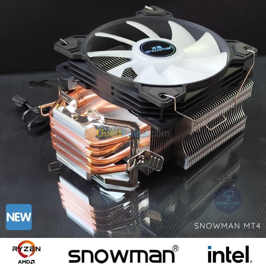 Snowman MT4 Quiet 4-Pipe CPU Cooler Fan,