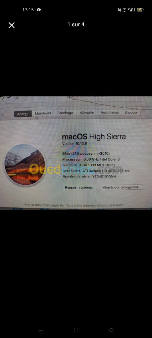 iMac 2010 21,5 pouce