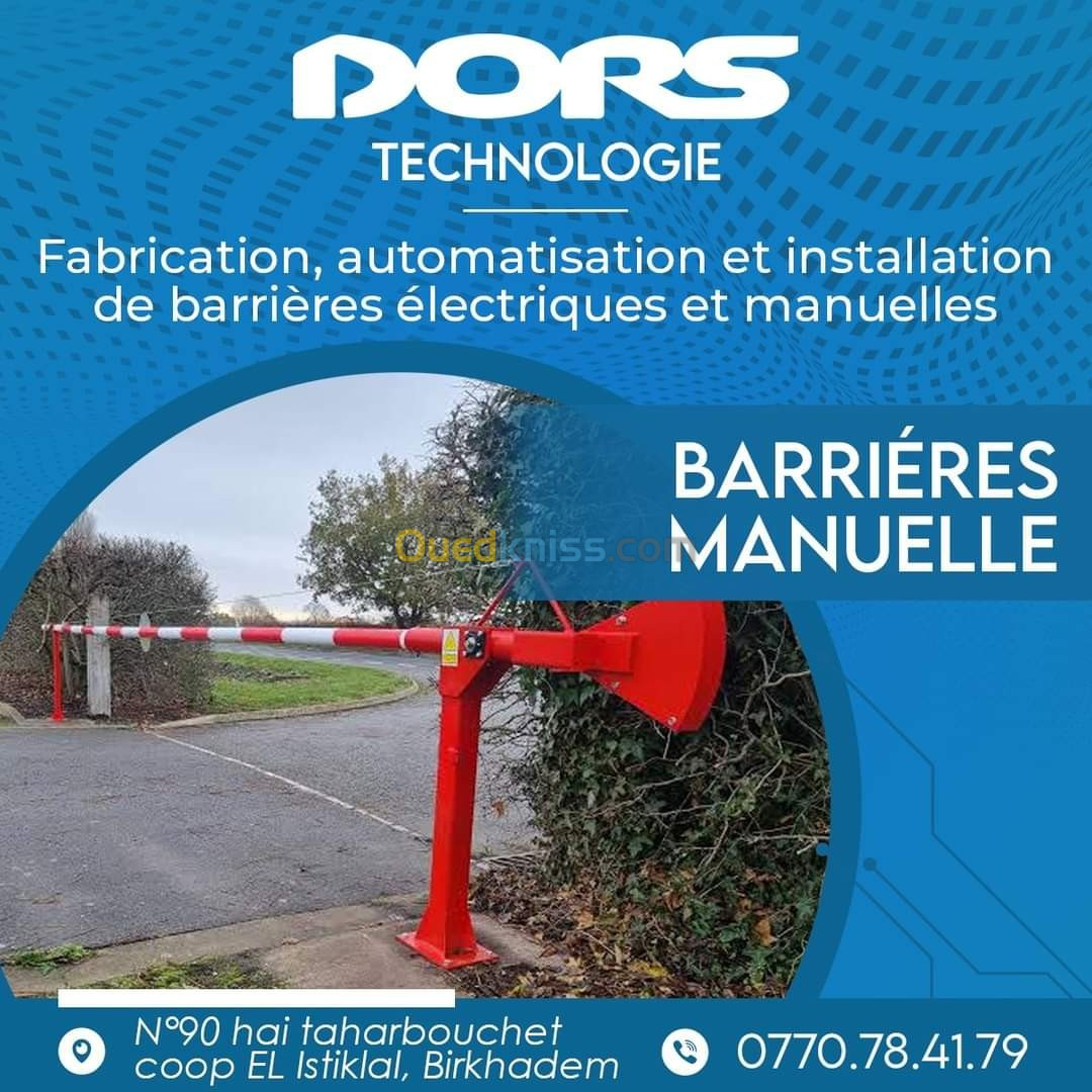 Barrière de parking manuelle 