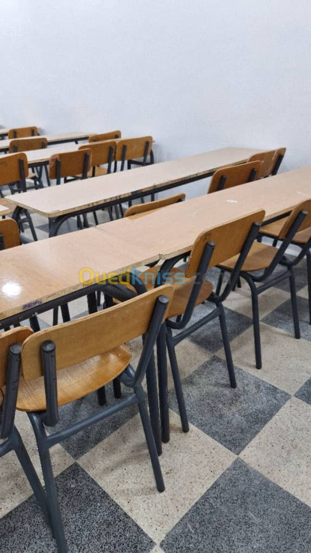 Table scolaire 2 & 4 Places S/C + chaises