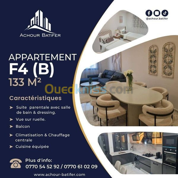 Vente Appartement F4 Oran Oran