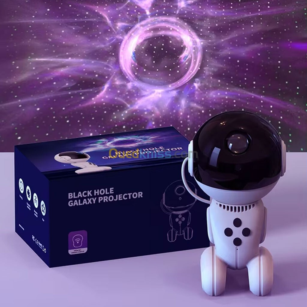 Projecteur et Haut Parleur Robot Galaxy Black Hole Contrôle APP