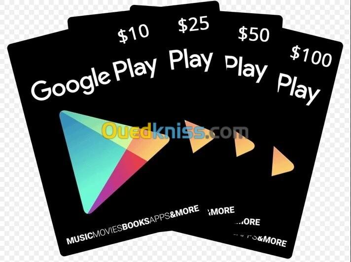 Carte Google play  بطاقات قوقل بلاي