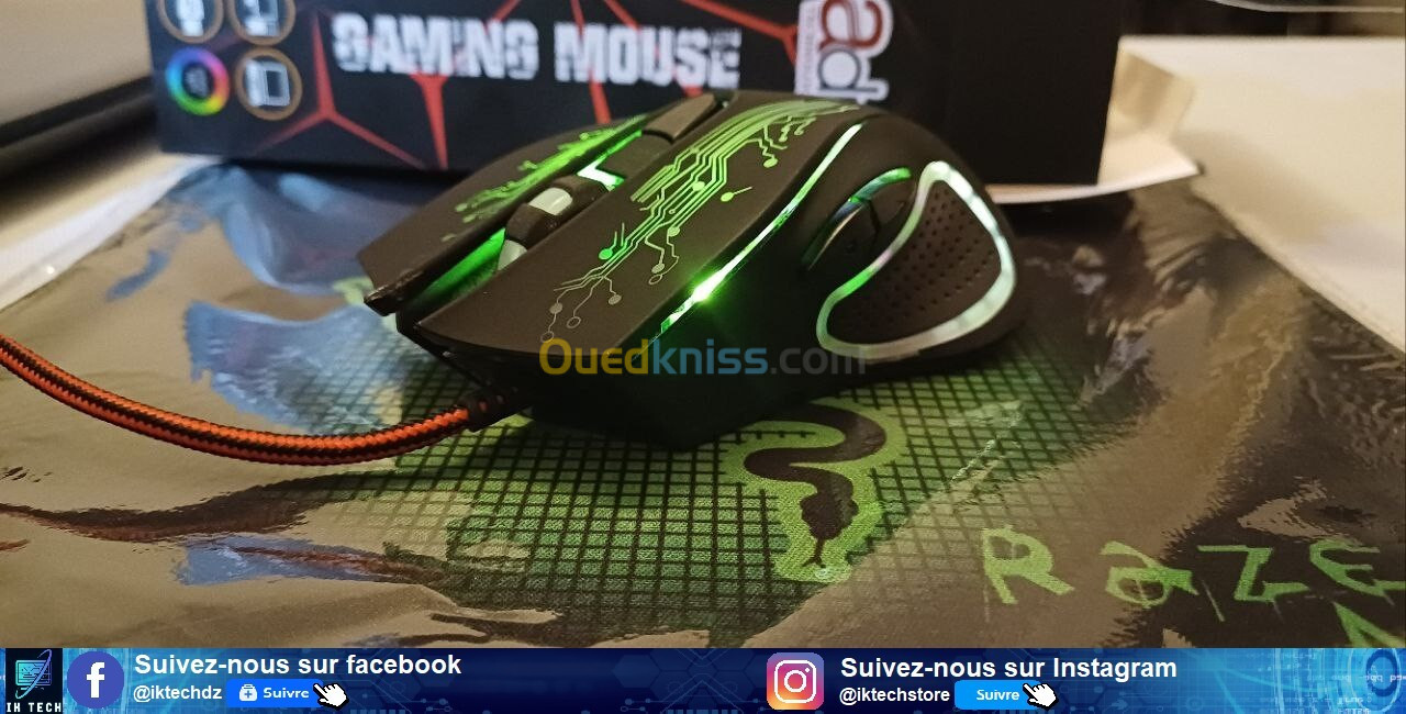 Souris Gaming 2028 + Tapis au choix offert