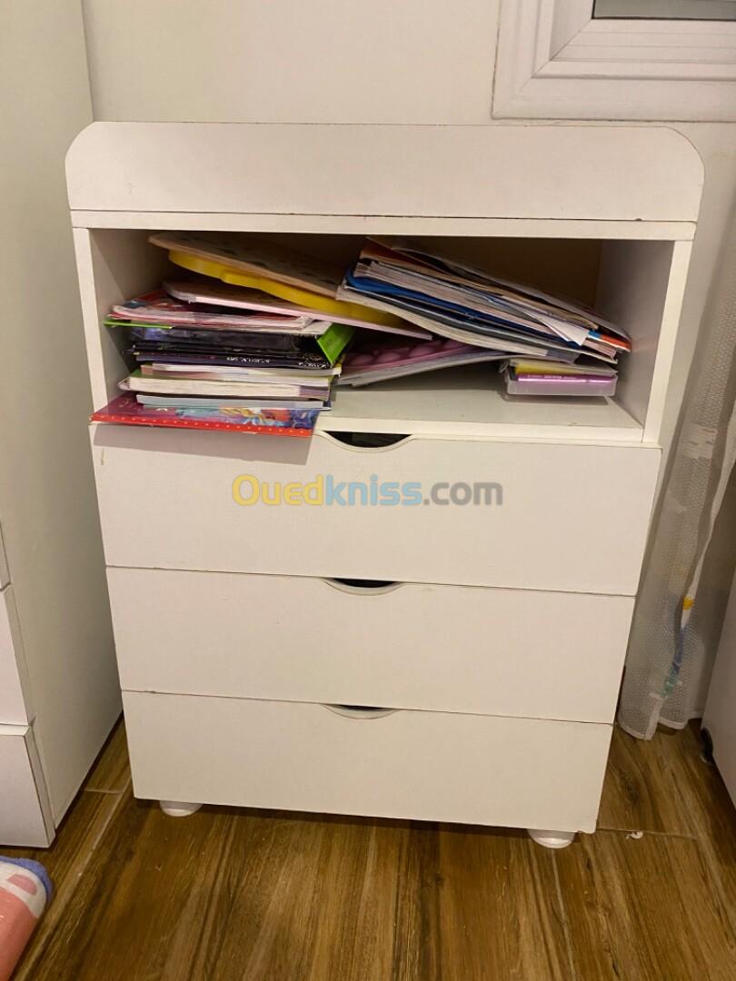 Armoire commode bureau enfant et chaise 