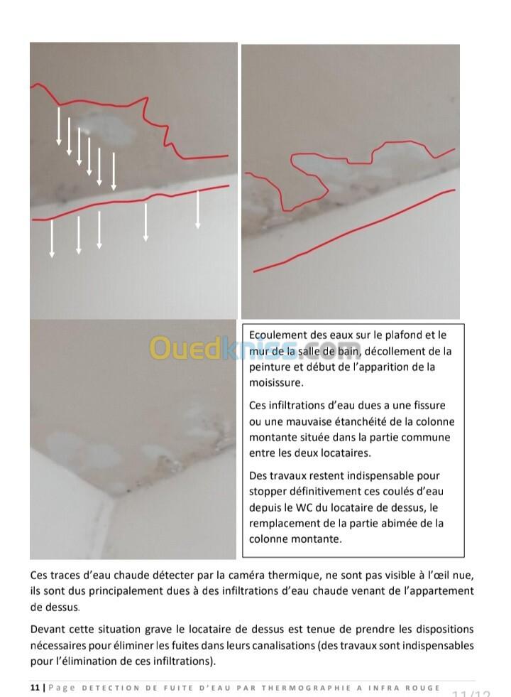 Détection de fuite d'eau 