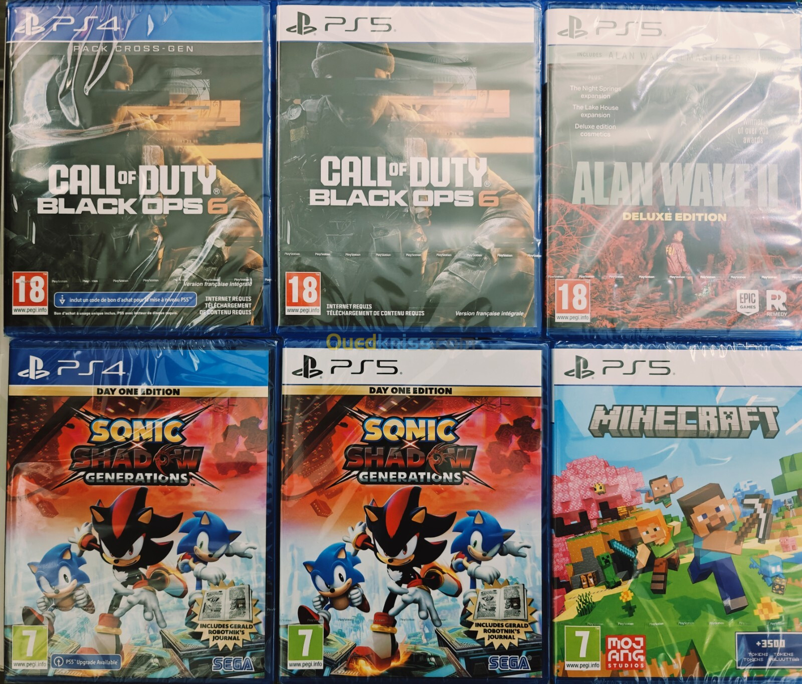 Call of duty black ops 6 alan wake 2 sonic shadow generations Ps5 ps4 