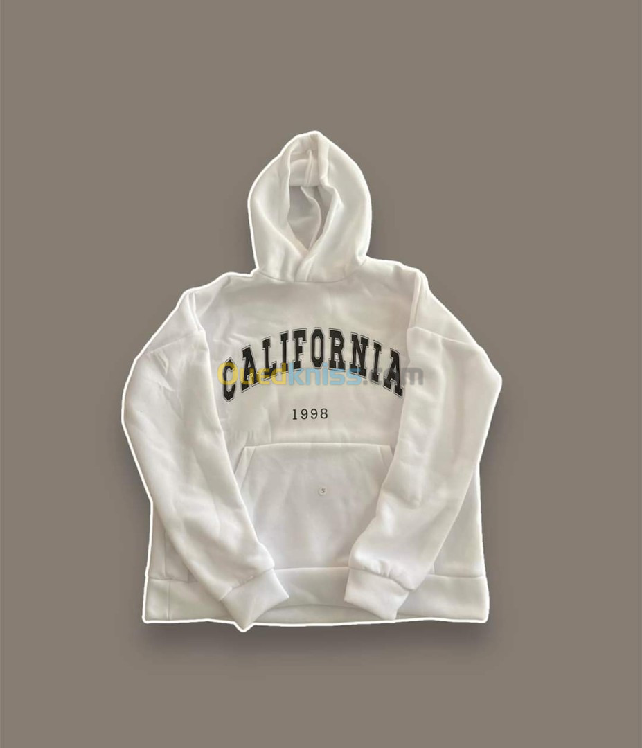 Sweat CALFORNIA  en coton  سويت قطني من النوع الرفيع Oversize