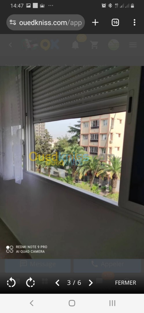 Location Appartement F2 Blida Blida