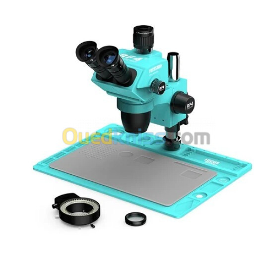 MICROSCOPE SYNCHRONE TRINOCULAIRE RF4 RF-6565PRO 6.5-65X AVEC LUMIÈRES LED