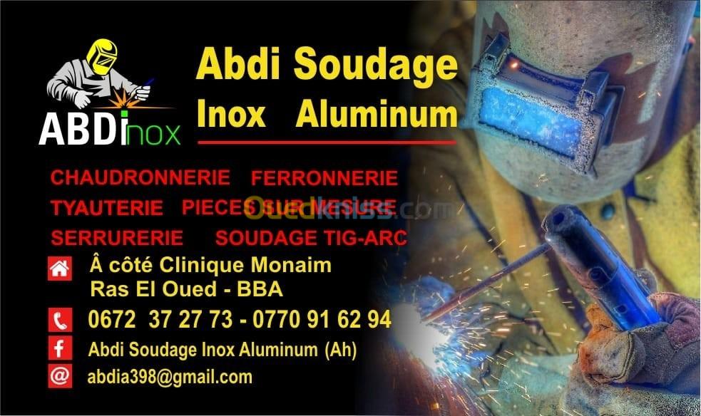 Travaux d'Installation et Soudage Homologué,Acier Carbone,  Inox, Aluminium