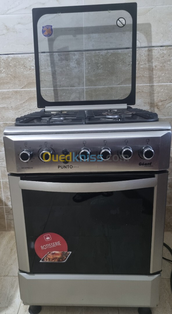 Cuisinière geant punto style (fonte,inox)