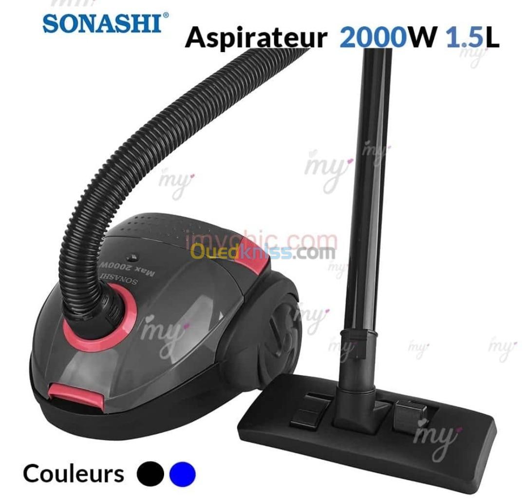 Aspirateur sonashi 2200wat état neuf 