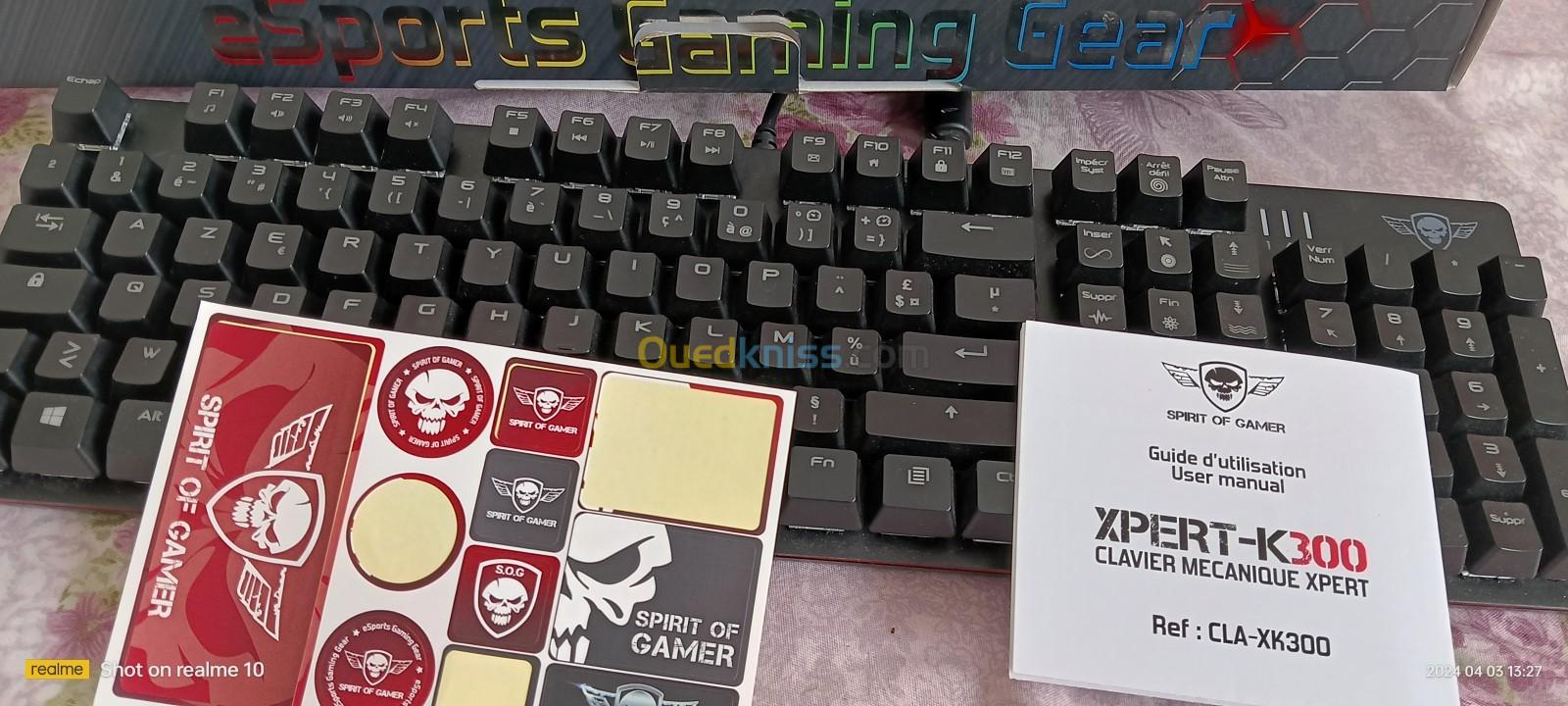 Spirit of gamer k300 clavier mécanique expert 