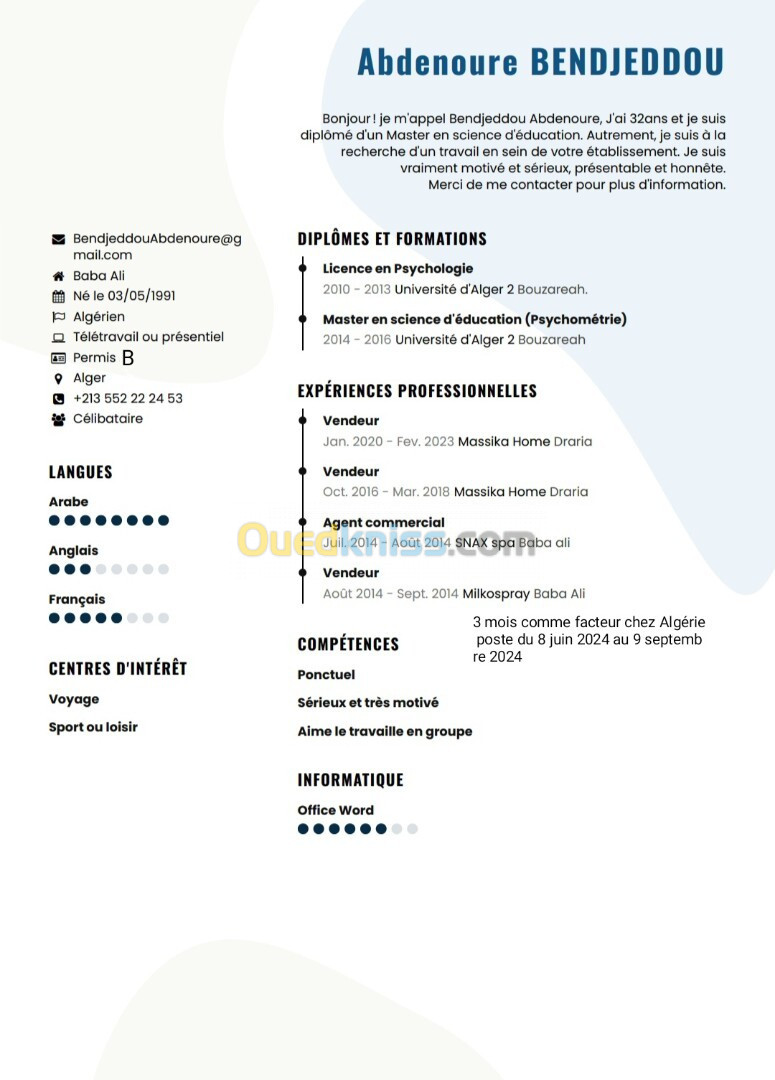 Agent Administratif