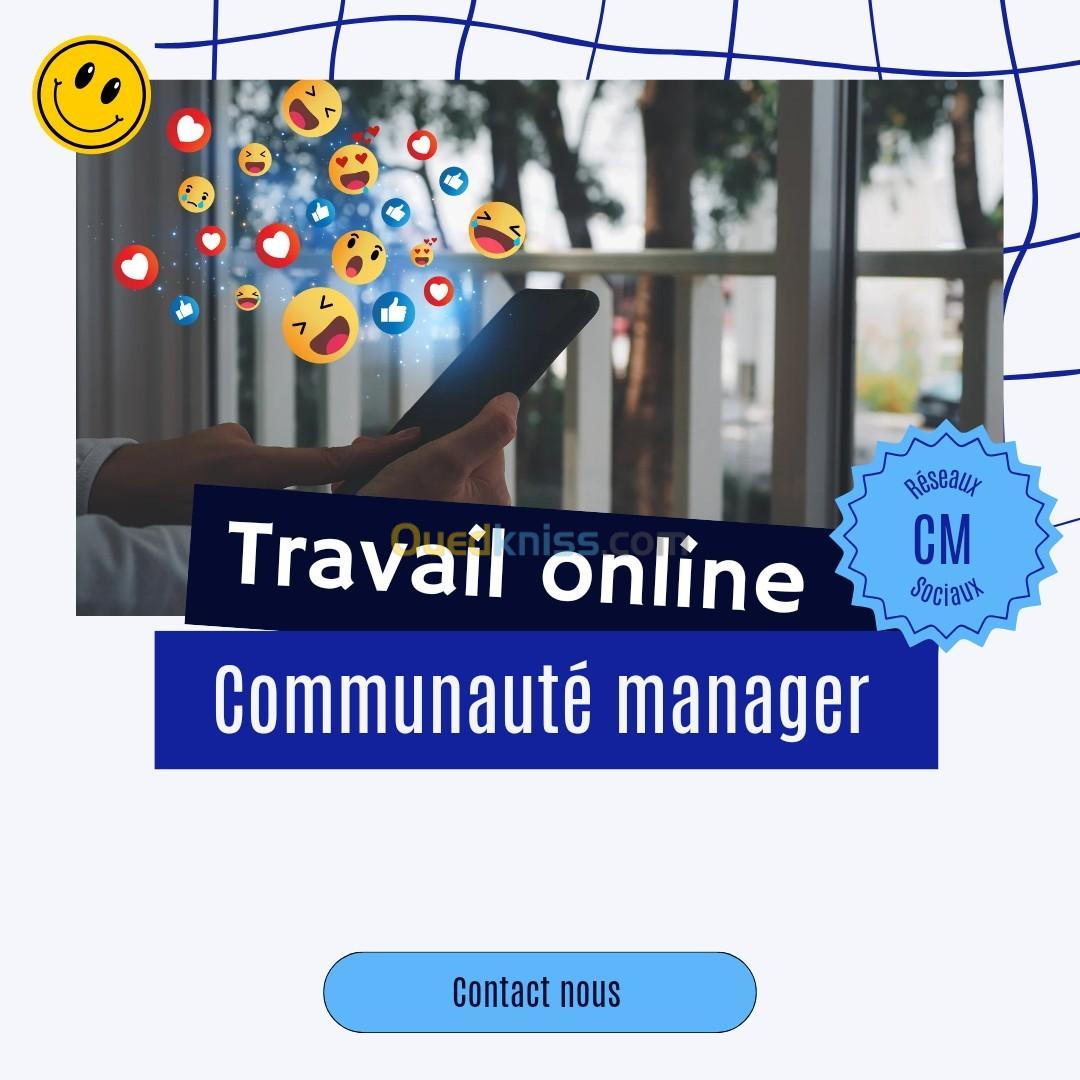 Communauté manager online 