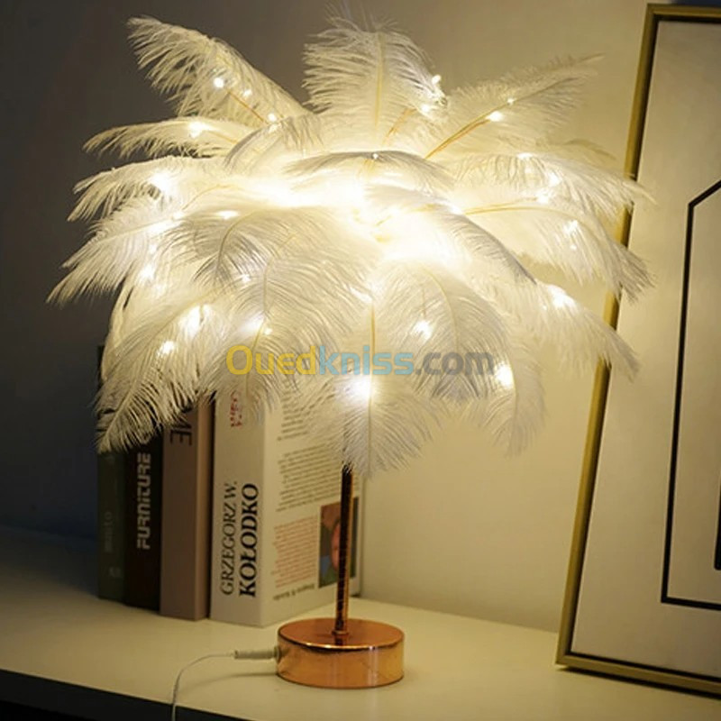 Veilleuse nordique en plumes Lumières Décoratives - 