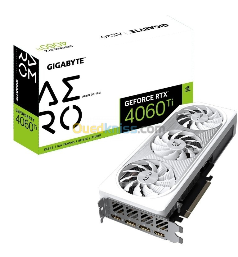 carte graphique  Gigabyte NVIDIA GeForce RTX 4060 Ti AERO OC 16GB GDDR6 jamais utilisé