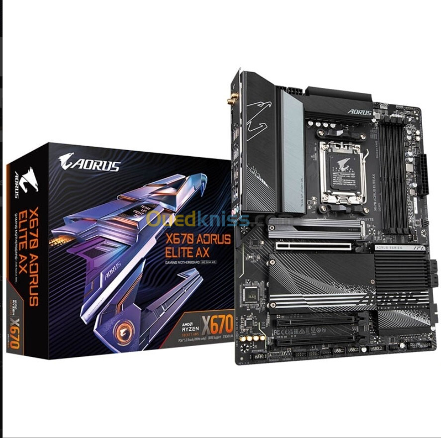 carte mére Gigabyte X670 AORUS Elite AX Socket AM5 jamais utilisé