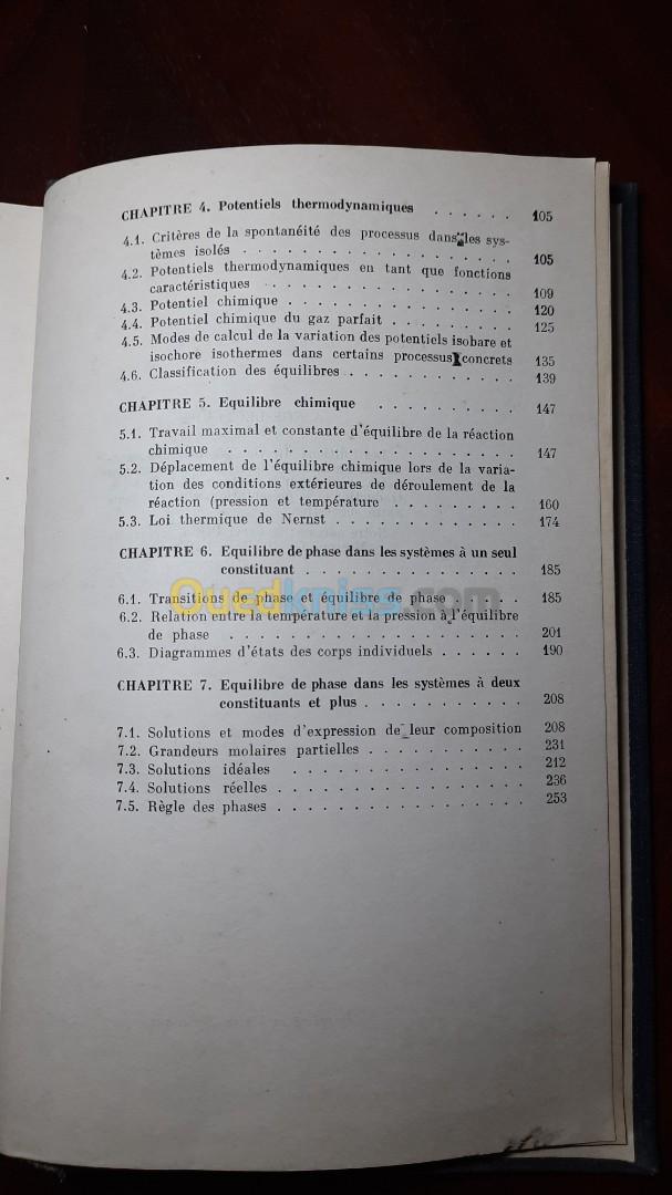 Initiation à la thermodynamique chimique  - SOLIAKOV