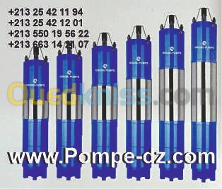 Pompes Hydrauliques - Pompes Immergée -  المضخات الهيدروليكية - المضخات الغاطسة