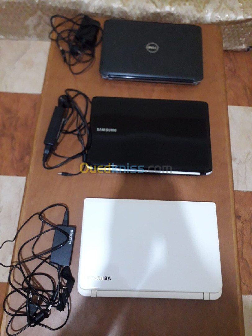 Lots 3 ordinateurs portables Toshiba, Samsung, Dell