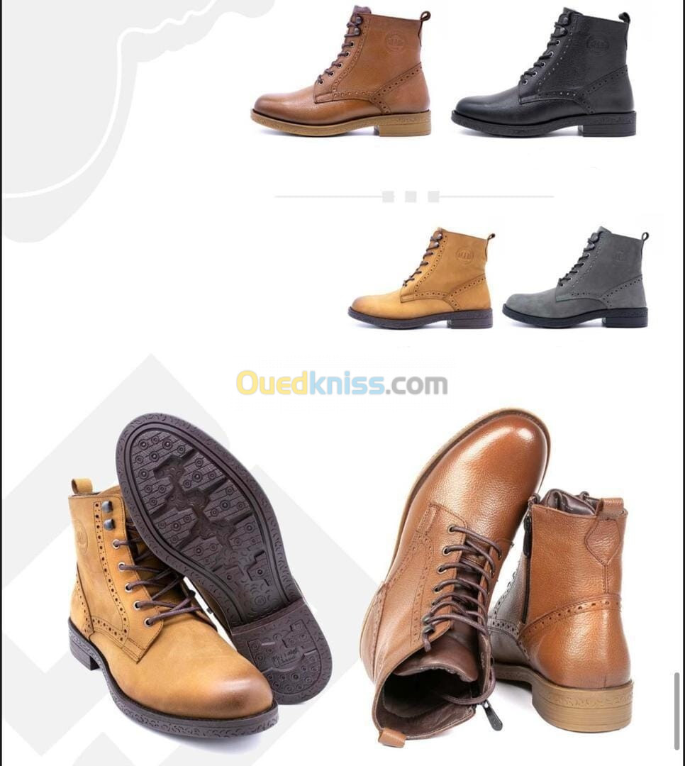 Chaussures en cuir pour homme 