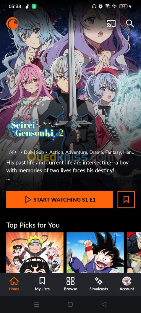 Crunchyroll 1000da 12 mois