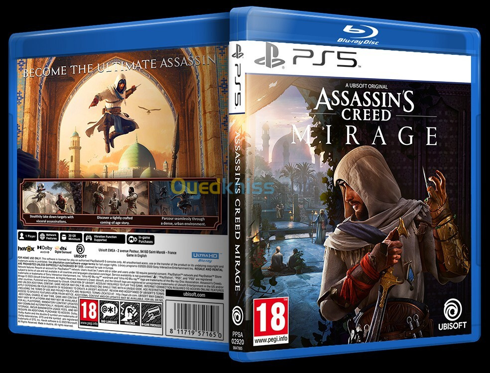 Jaquette Assassin's Creed Mirage 2023 (PS5)