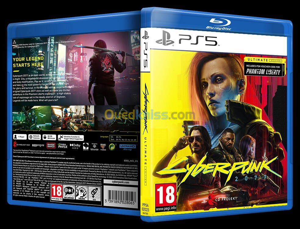 Jaquette Cyberpunk 2077 - Ultimate Edition (PS5)