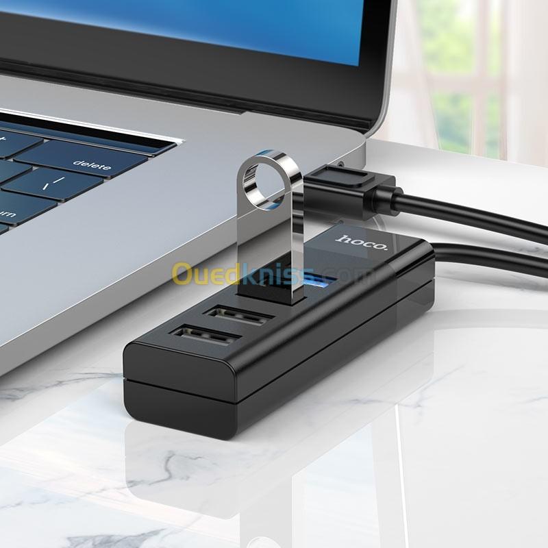 Concentrateur USB 4-en-1 "HB25 Easy mix" USB vers USB3.0+USB2.0*3