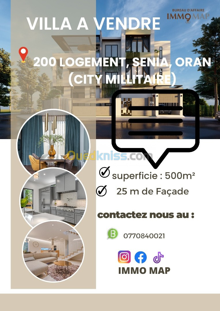 Vente Villa Oran Es senia