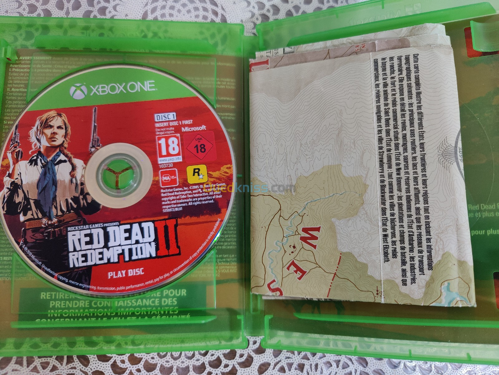 CD de Red dead rédemption 2 pour Xbox one s et one x 