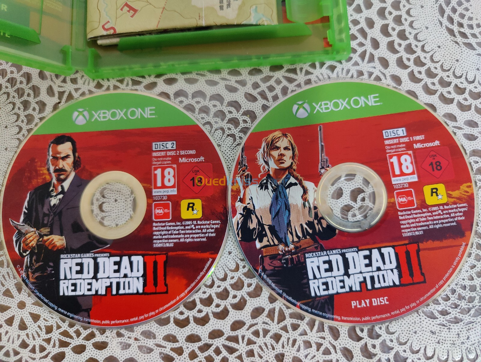 CD de Red dead rédemption 2 pour Xbox one s et one x 