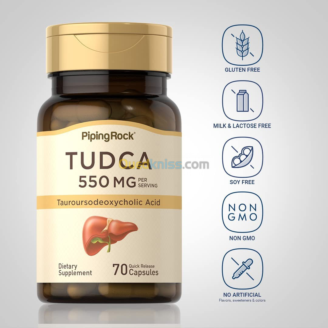 PipingRock Tudca 550 mg 70 caps