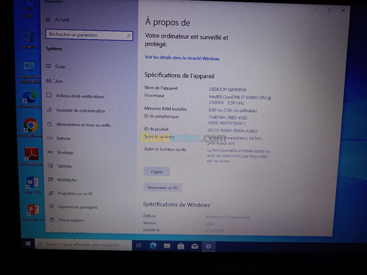 Asus K501 I7 6 eme