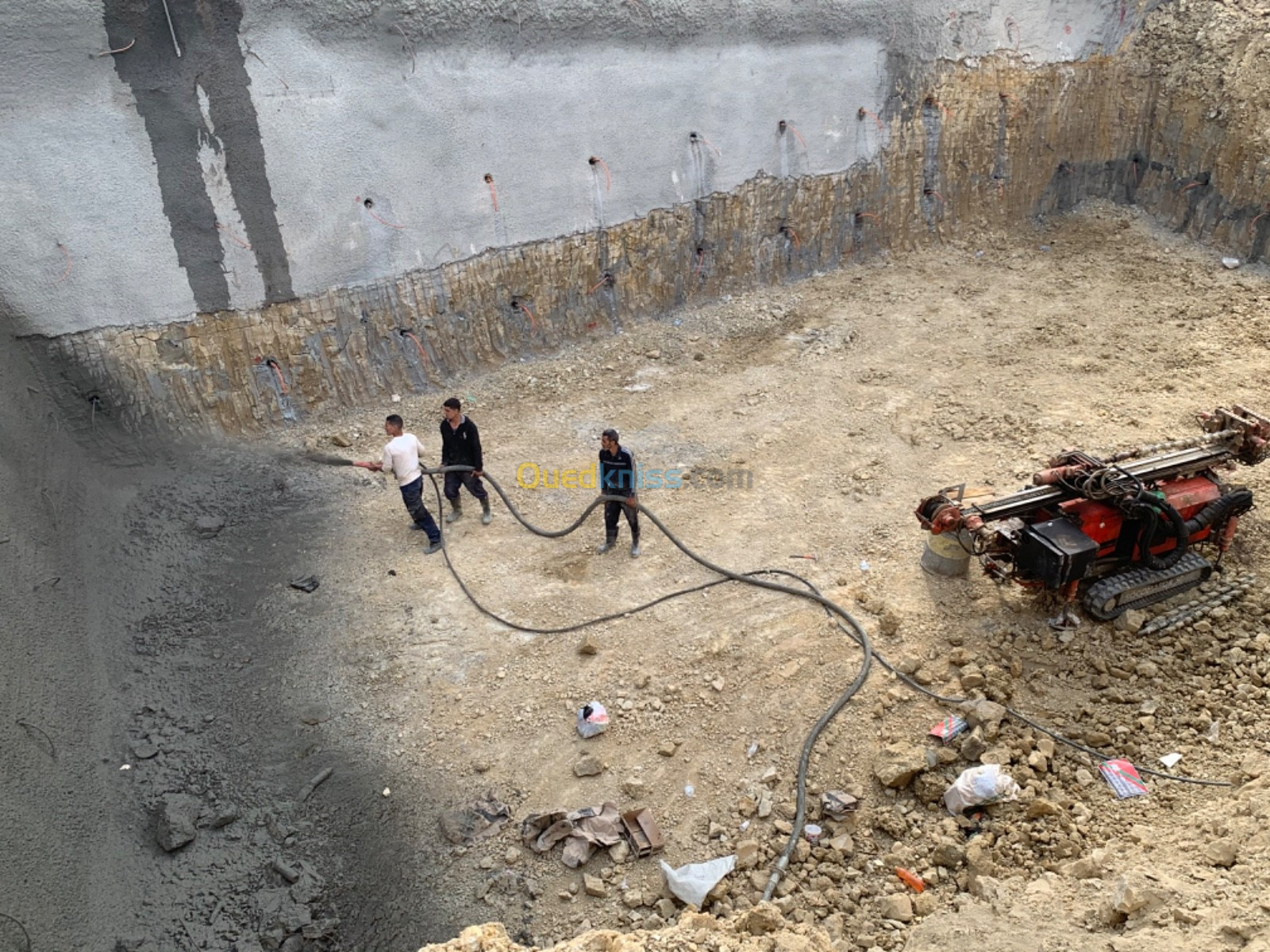 Béton projeté et stabilisation