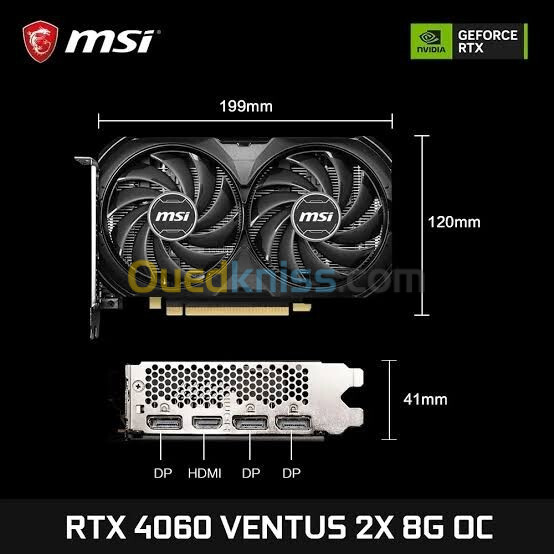 MSI RTX 4060 VENTUS 2X BLACK ORIGINAL