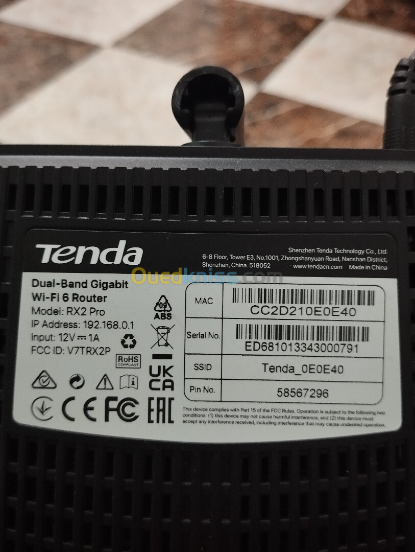 Router Tenda WiFi 6 rx2