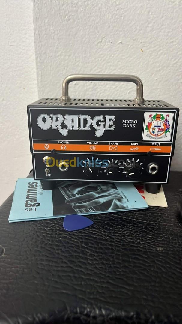 Tete ampli guitare a lampe orange micro dark