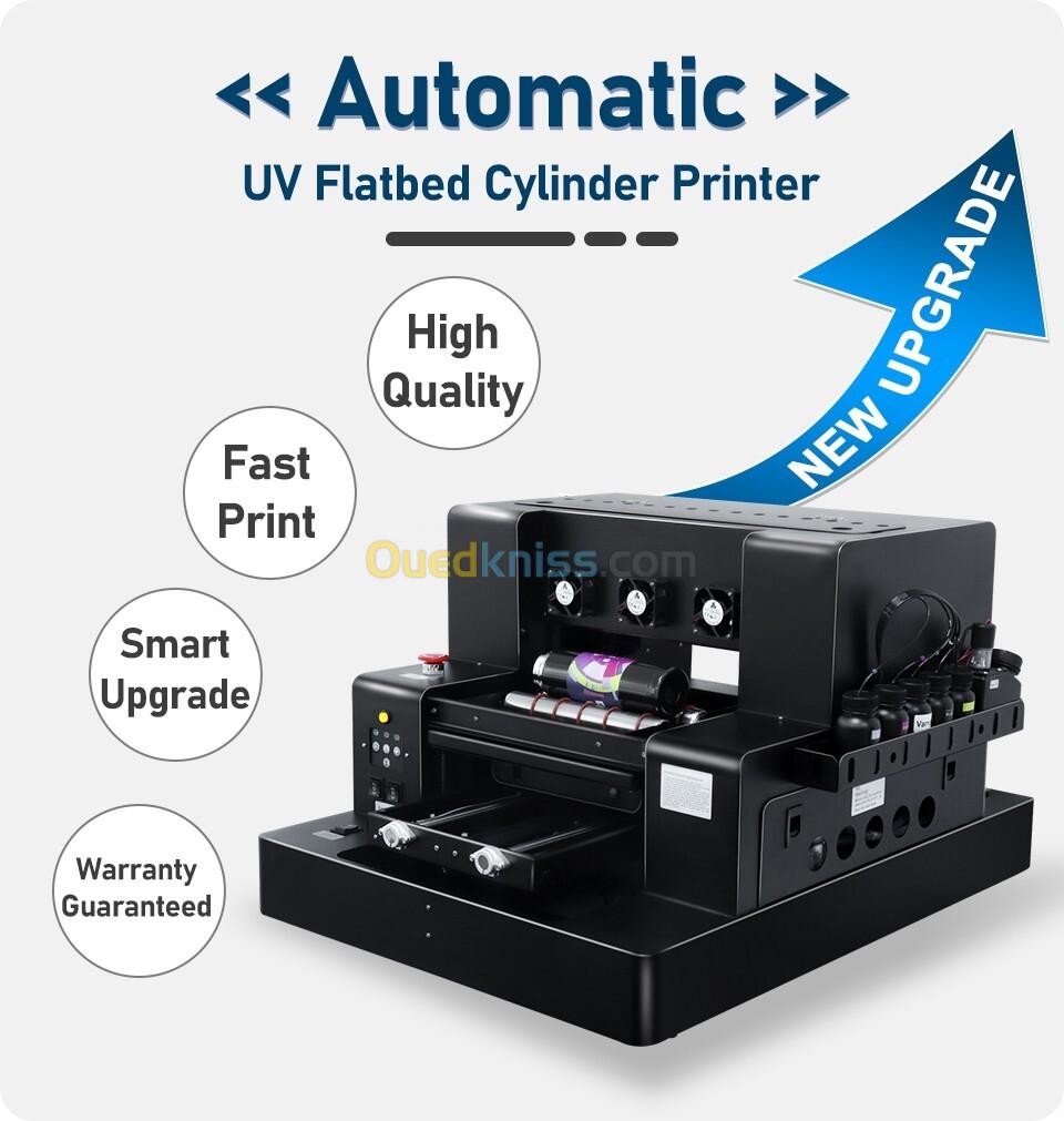 Imprimante UV DTF  A3+ ( 32*50 cm ) ULTRAVIOLET  à plat automatique