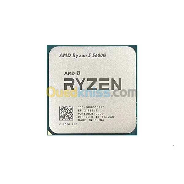 RYZEN 5 5600G 6 COEURS 12 THREADS 3.9GHZ 16MO CACHE 65W (tray) 